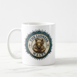 Lejoninnan. Wales Kaffemugg
