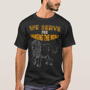 Lejonklubbens medlemmar gåva vi tjänar för att för t shirt
