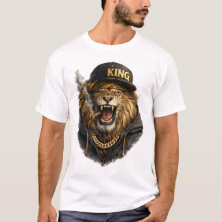 Lejonkung Streetwear T-Shirt – Djärv Urban Stil