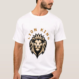 Lejonkungens grafiska t-shirt för män