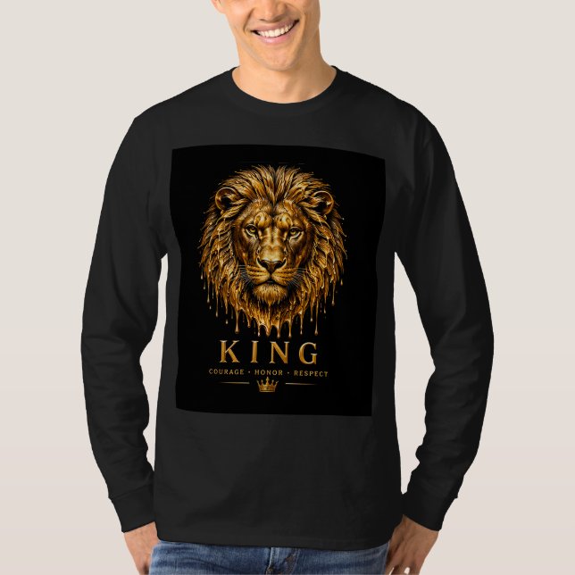 Lejonkungens kraftdjur 🦁 t shirt (Framsida)