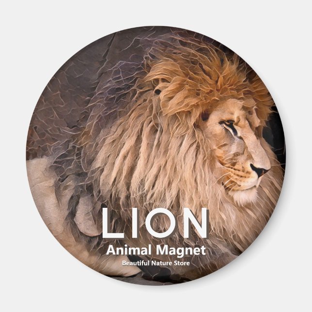 Lejonmagnet Magnet (Framsidan)