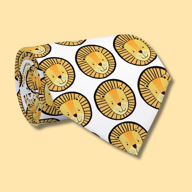 Lejonmönster Slips (Lion pattern tie)