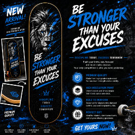 Lejonmotivation Gatukonst Skateboard Design