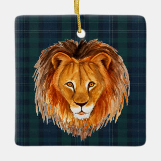 Lejonornament Julgransprydnad Keramik