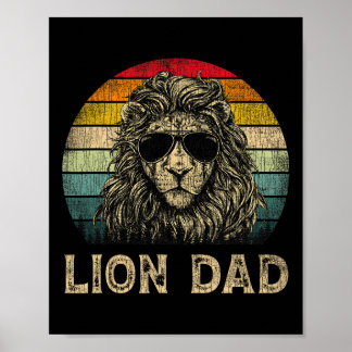 Lejonpappa Lejonälskare Pappa Fars dag  Poster