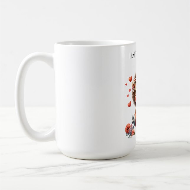 Lejonpilot Födelsedag Kaffemugg (Vänster)