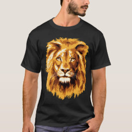 lejonporträtt t shirt