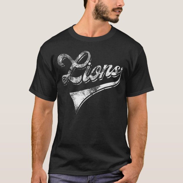 Lejonskolans sportfans teamanda maskot t shirt (Framsida)