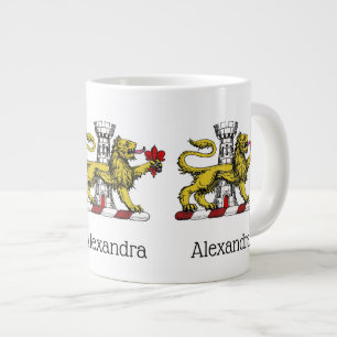 Lejonstorn Fleur de Lis-kam emblem C Jumbo Mugg