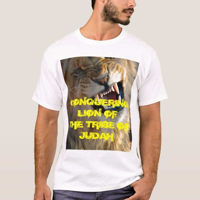 Lejont av den Judah T-tröja T Shirt (Framsida)