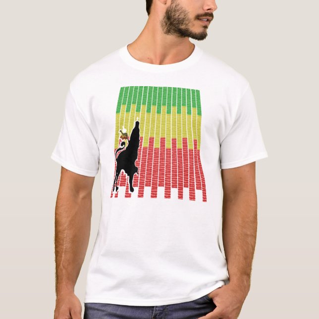lejont av jah t-shirt (Framsida)
