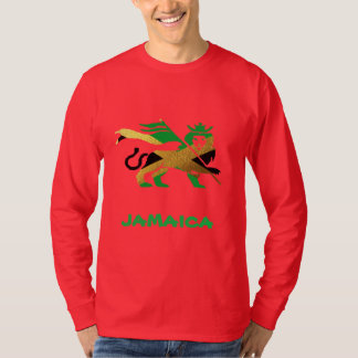 Lejont av Judah, jamaikansk flagga Tee Shirt