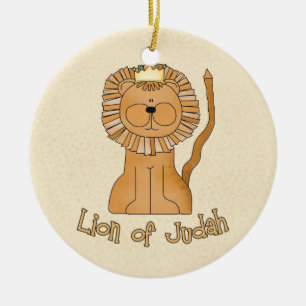 Lejont av Judah Julgransprydnad Keramik