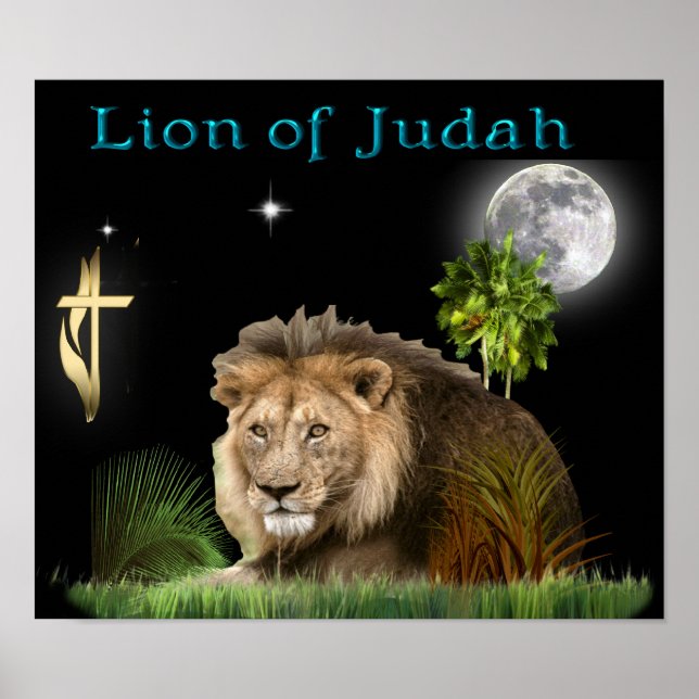 Lejont av judahaffischen poster (Framsidan)
