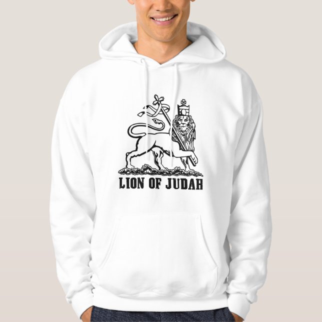 lejont av judahoodien tröja med luva (Framsida)