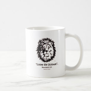 "Lejont av logotyp för Judah" kaffemugg w/Black