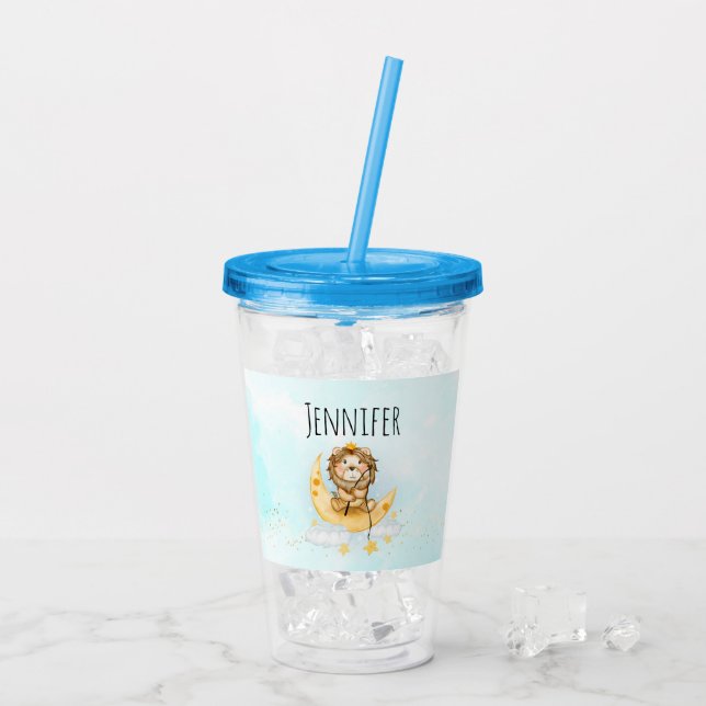 Lejont fiske efter sötvatten i Måne Take Away Mugg (Baksida Ice)