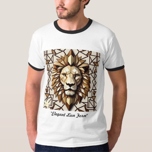 "Lejont formulär för Elegant" T Shirt (Framsida)