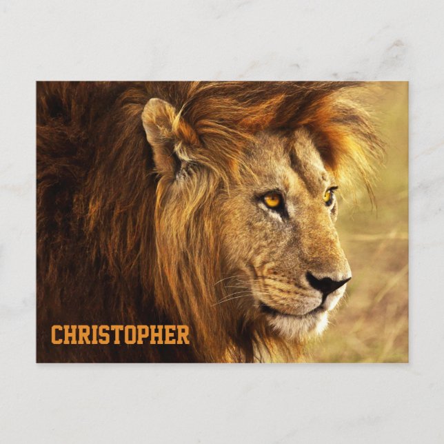 Lejont foto för Noble Vykort (Framsida)