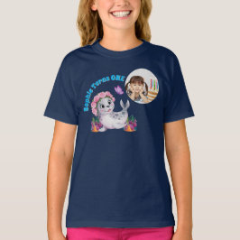Lejont foto från Cute Whimsical Blommigt Sea Barns T Shirt