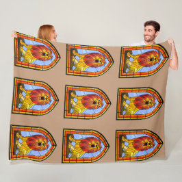 Lejont glasskikt fleecefilt