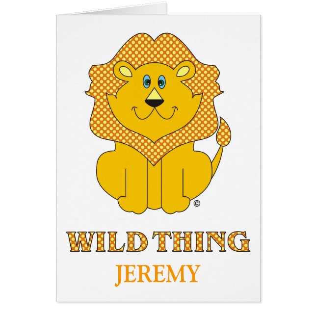 Lejont Hälsningskort (Framsidan)