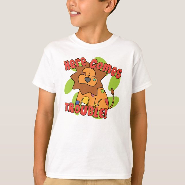 Lejont här kommer problem med TShirt Tröja (Framsida)