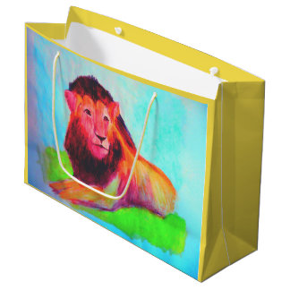 Lejont hjärta - Vild Djurstam Cat Art Teckning