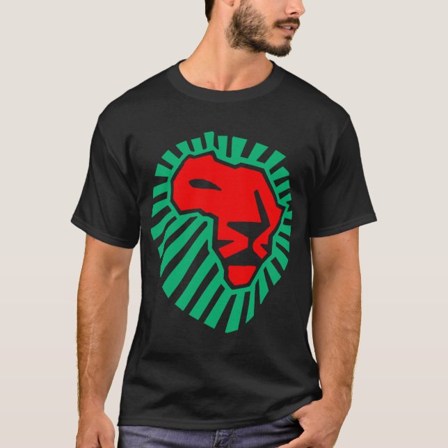 Lejont huvud denna tid för afrikan Waka-waka T-shirt (Framsida)
