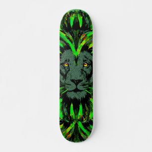 Lejont huvud för grönt - Skateboard för Lejona Ans