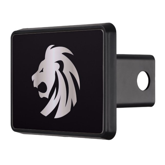 Lejont huvud för Trendig Silver Dragkroksskydd (Vänster)