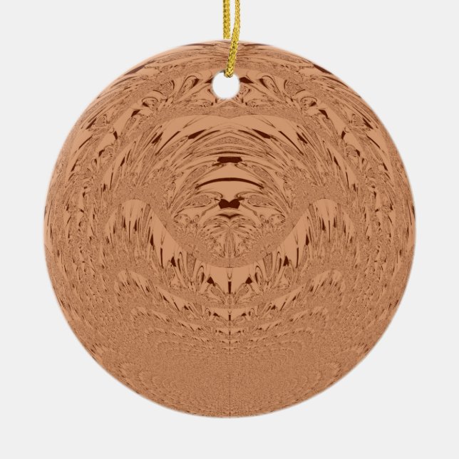 Lejont huvud julgransprydnad keramik (Framsidan)