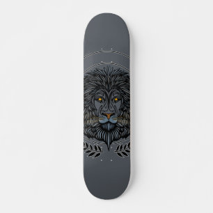 Lejont huvud  mini skateboard bräda 18,5 cm