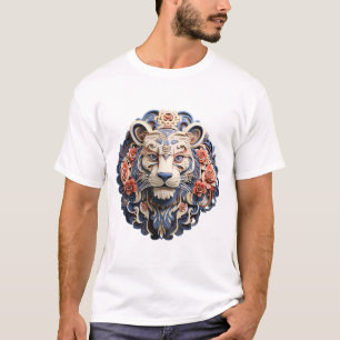 Lejont huvud t shirt