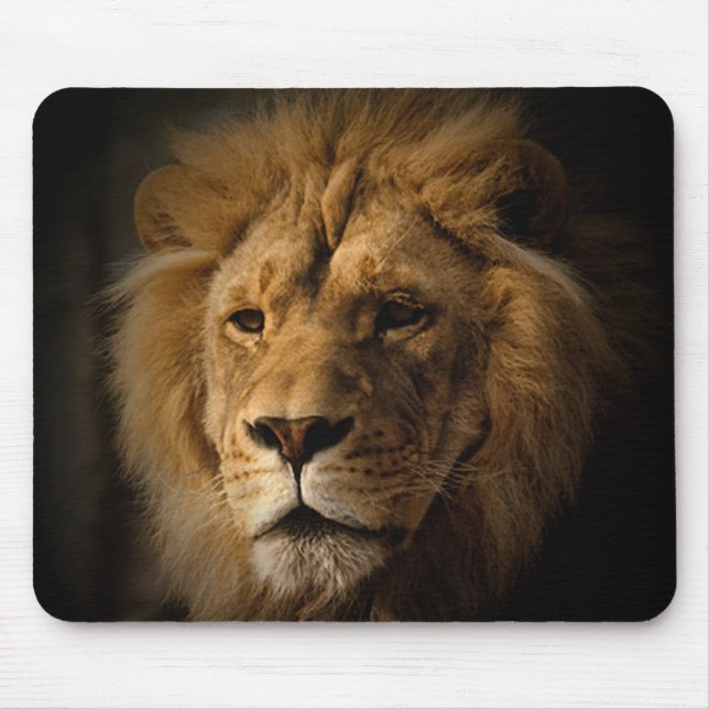 lejont i mörkermousepad musmatta (Framsidan)