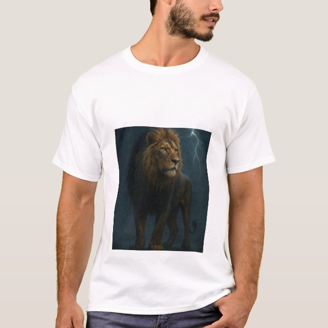 Lejont i stormen t shirt (Framsida)