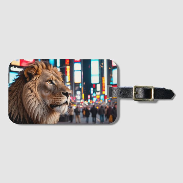 Lejont i Times Square Bagagebricka (Framsida horisontal)