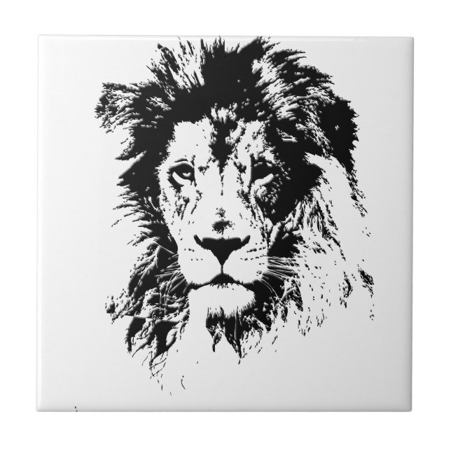 lejont kakelplatta (Framsidan)