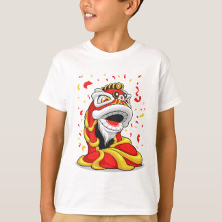 Lejont kinesiskt nytt år tee shirt