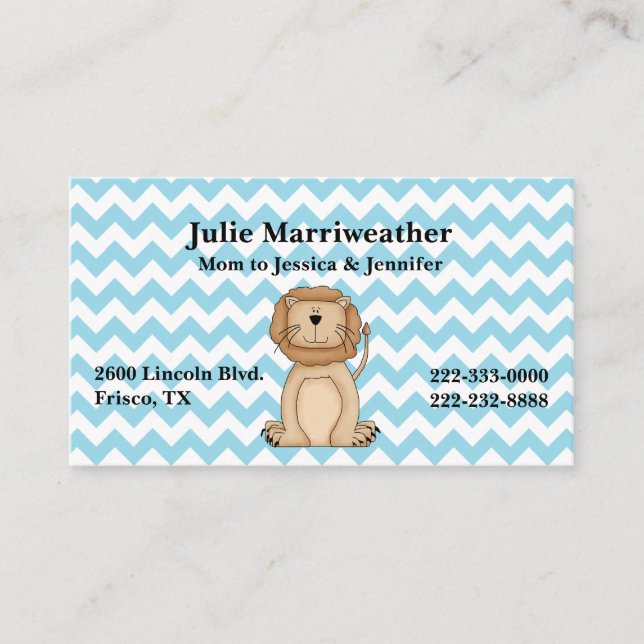 Lejont kort för Tecknad av snyggt och Mamma av Anp (Framsida)