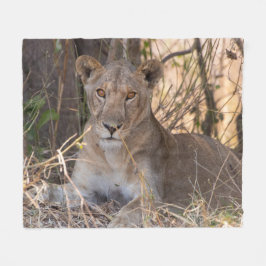 Lejont kvinnligt blanket fleecefilt