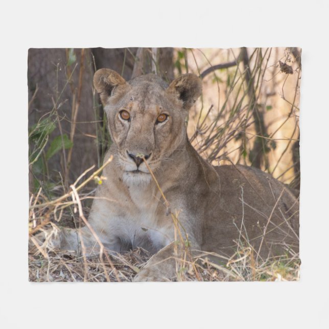 Lejont kvinnligt blanket fleecefilt (Framsidan (Horisontell))