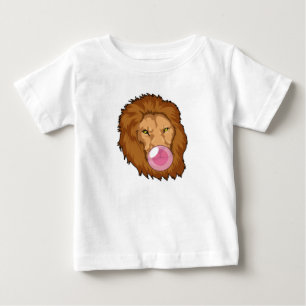 Lejont med bubbelgummi t shirt