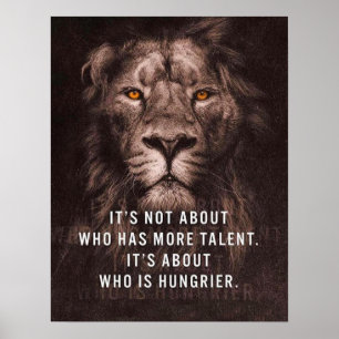 Lejont - Motivational ord - inspirera Poster