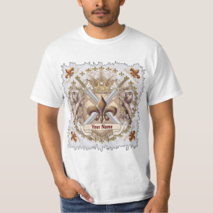 Lejont namn för familjen Griffin Shield-familjen T Shirt