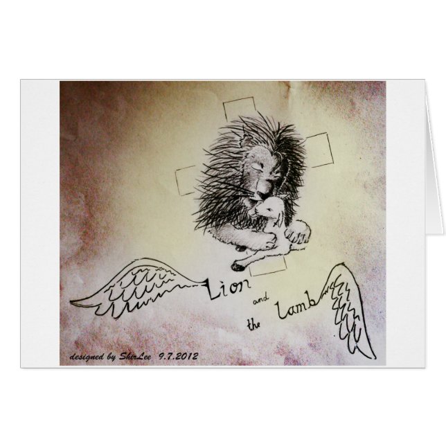 Lejont och Lamb OBS Kort (Framsidan Horizontal)