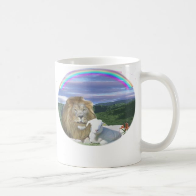 lejont och lambmuggen kaffemugg (Höger)