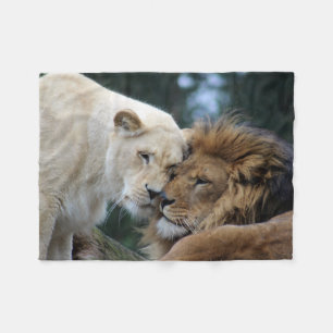 Lejont och Lioness Fleecefilt