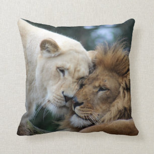 Lejont och Lioness Kudde